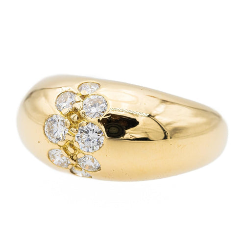 Bague 57 Bague Jonc Or jaune Diamant 58 Facettes 2601184CN