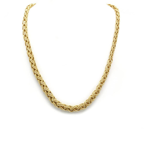 Collier Collier maille tressée Or jaune 58 Facettes 240115R