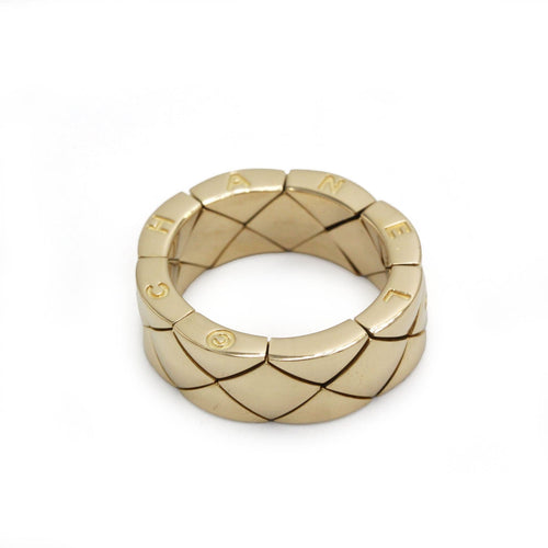 Bague 51 Bague Matelassée Or jaune - CHANEL 58 Facettes 250431R