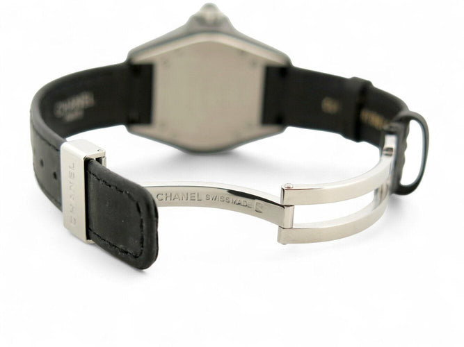 Montre montre CHANEL j12 h5695 quartz 33 mm ceramique & bracelet cuir 58 Facettes 270890