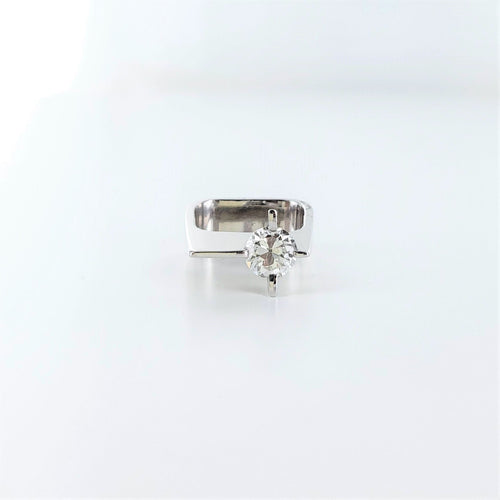 Bague Bague Jean VENDÔME "Satellite" or gris et diamant 58 Facettes