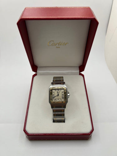 Montre Cartier Santos Galbée 1566 58 Facettes