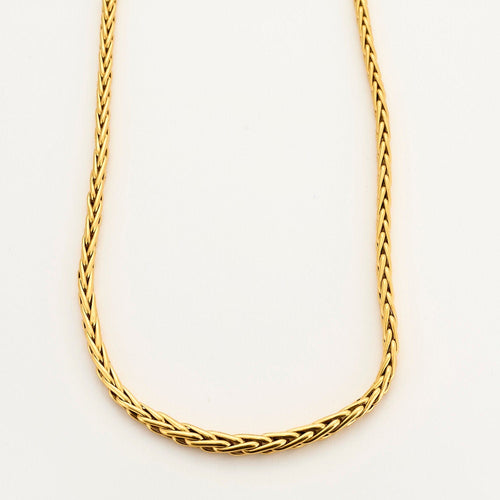 Collier Collier chaine palmier en or jaune 18K 58 Facettes