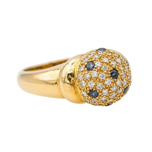 Bague 56 Bague Or jaune Diamant, Saphir 58 Facettes 577641GD