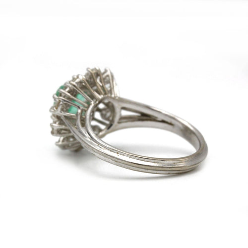 戒指 - 黄金、钻石和祖母绿 