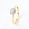 Ring - Two-tone in 18k yellow and white gold and diamonds 0.25 ct 