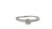 Bague 53 Bague Solitaire or blanc et diamant 0.41ct 58 Facettes 30920