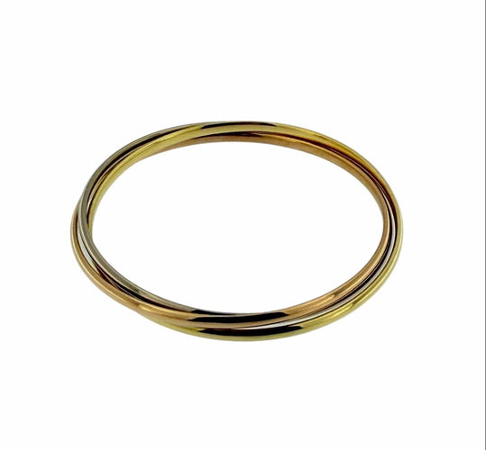 Bracelet CARTIER - Bracelet Trinity, or jaune, blanc et rose 58 Facettes