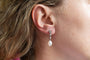 Boucles d'oreilles Boucles d'oreilles vintage classiques avec diamants et perles, première moitié du XXe siècle 58 Facettes 11391