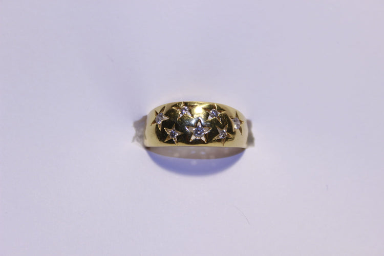 Bague 57 Bague Etoiles Diamants 58 Facettes