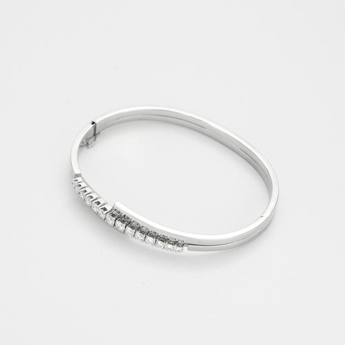 Bracelet Bracelet or gris et diamants 58 Facettes