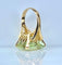 Anillo de oro amarillo y berilo verde de 20 quilates 