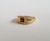 Bague 53 Bague or jaune saphirs et diamants 58 Facettes
