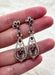 Boucles d'oreilles Boucles d'oreilles de style Art Déco en platine avec diamants et rubis 58 Facettes