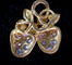 Pendentif Pendentif or jaune fraises serti de brillants 58 Facettes