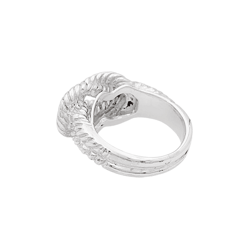 Bague 53 Bague HERMÈS, "Audierne" en argent. 58 Facettes 34581