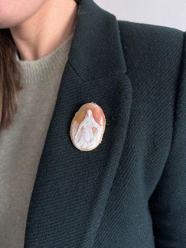 Broche Broche Camée Coquillage Monture or jaune 58 Facettes