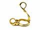 Pendentif GILBERT ALBERT. Pendentif or jaune et billes interchangeables 58 Facettes