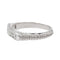 Bague 52 Bague Demi alliance Or blanc Diamant 58 Facettes 3389105CN
