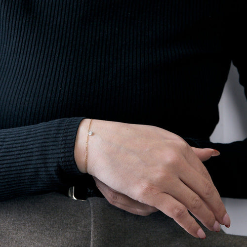 Bracelet BRACELET OU DIAMANT ROSE 0,05ct 58 Facettes M8927