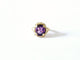 Bague 53 Bague améthyste 2.10 carats en or jaune 18 carats 58 Facettes