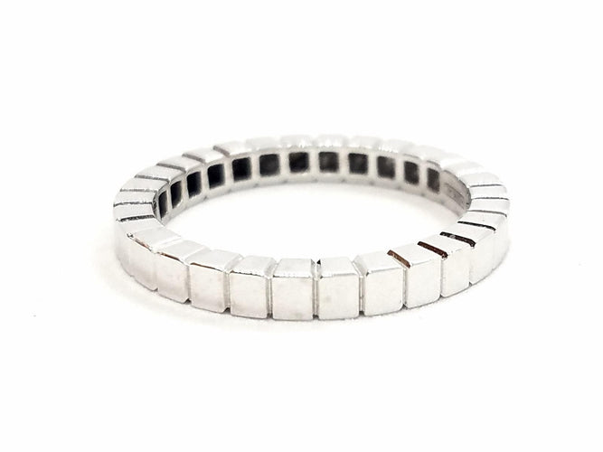 Bague 54 Bague Alliance Or blanc 58 Facettes 578800RV