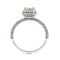 Bague 55 Bague en or avec diamant champagne et diamants blancs 58 Facettes AO-0002