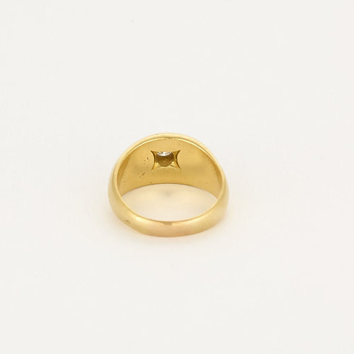 Bague 48 Bague jonc en or jaune 18K diamant 58 Facettes ALE42763