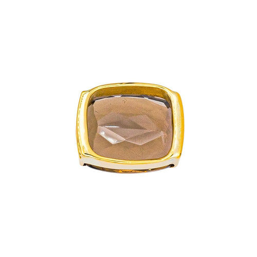 Pendentif Pendentif  Or jaune Quart fumé 58 Facettes 4673466RV