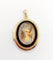 Pendentif Pendentif porte photo antique or rose 18k miniature demoiselle et onyx (circa 1900) 58 Facettes A05940