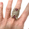Bague 55.5 Bague design art déco en or 18 carats avec diamants et rubis 58 Facettes CH35