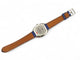Montre vintage montre HERMES espace es2.210 quartz 33 mm acier cuir +pochon blue 58 Facettes 270283