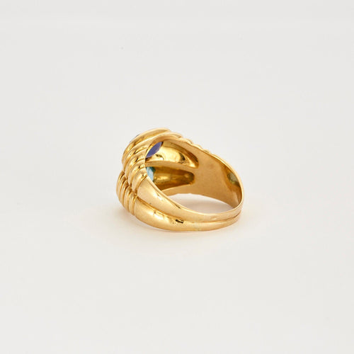 Bague Bague double améthyste aigue-marine 58 Facettes LP618/15