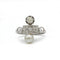 Bague 53 Bague - Or blanc, perles et diamants 58 Facettes 1155