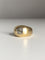 Bombierter Ring aus Gelbgold und Diamant 