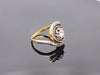 Bague 58 Bague tourbillon or et platine diamants 58 Facettes