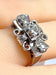 Bague 52.5 Bague or blanc et diamants, vers 1930 58 Facettes AB451