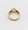 Bague 49 Bague jonc vintage or jaune 18k aigue marine de 0,70 carats 58 Facettes A06182