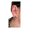 Boucles d'Oreille 8 Rubis Taille "coeur",  Diamants, Or 18 Carat 58 Facettes 7831 A
