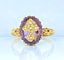 Bague 52 Bague en or jaune 18 carats ornée d’une croix en perles fines, vers 1880 58 Facettes AB561