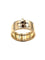 Bague 53 HERMES. Collection "Kelly", bague or rose 18K et diamants 58 Facettes