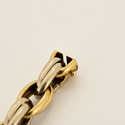 Bracelet Bracelet en or jaune et or blanc 58 Facettes CAN12843