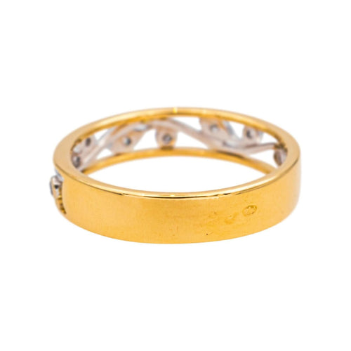 Bague 51 Bague Or jaune, Or blanc Diamant 58 Facettes 4870284CN