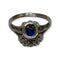 Bague 50 Bague platine sertie d’un saphir de Ceylan non chauffé de 1.82 cts et diamants 58 Facettes 330079802
