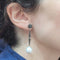 Boucles d'oreilles Boucles d'oreilles baroques en perles australiennes et diamants noirs taille brillant 58 Facettes T471