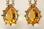 Boucles d'oreilles Boucles d'oreilles antiques en or et topaze 58 Facettes 7638