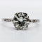 Bague 48 Bague solitaire art déco, platine et diamants 58 Facettes A05538