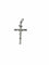 Pendentif UnoAErre Pendentif Crucifix italien en or blanc 58 Facettes