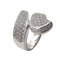 Bague 55 Bague en or blanc & diamants 58 Facettes