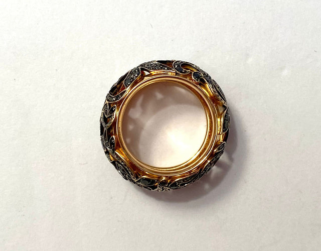 Bague 52 POMELLATO - Bague Arabesque en or rose et diamants 58 Facettes